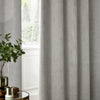  Curtains - Neptune  Eyelet Curtains Silver Paoletti