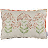 Abstract Orange Cushions - Neri Printed Feather Filled Cushion Terracotta Voyage Maison