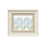 Floral Blue Wall Art - Neri  Framed Print Birch/Denim Voyage Maison