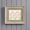 Neri Framed Print Birch/Terracotta