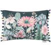 Floral Green Cushions - Nesidora Printed Cushion Cover Emerald Voyage Maison