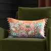 Floral Orange Cushions - Nesidora Printed Cushion Cover Rust Voyage Maison