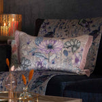 Floral Purple Cushions - Nesidora Printed Cushion Cover Violet Voyage Maison