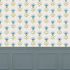 Voyage Maison Nessy 1.4m Wide Width Wallpaper in Small Azure