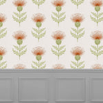 Voyage Maison Nessy 1.4m Wide Width Wallpaper in Small Rust