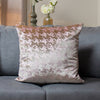 Ashley Wilde Nevado Velvet Jacquard Cushion Cover in Rose Gold/Blush