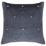 Paoletti New Diamante Embellished Cushion Cover in Pewter