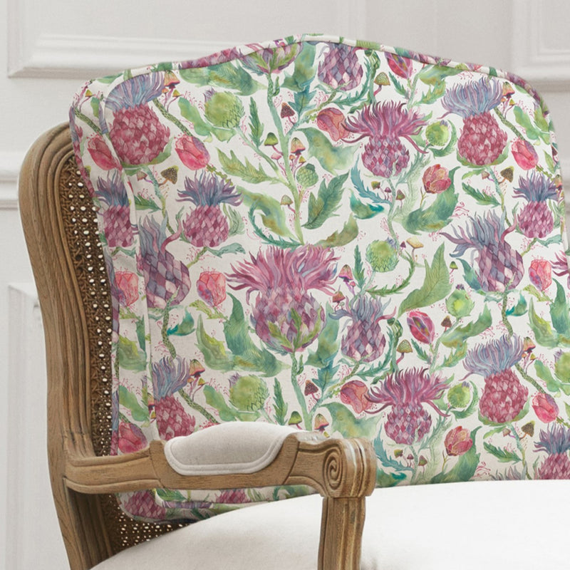 Floral Beige Furniture - Fairytale Bristles Florence Chair Cover Dawn Voyage Maison