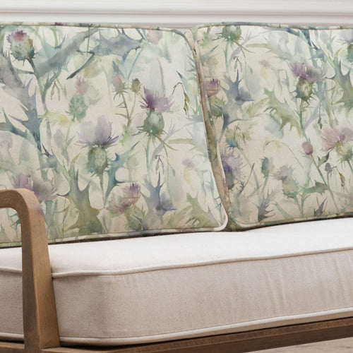 Floral Beige Furniture - Cirsium Idris 2 Seater Chair Cover Damson Voyage Maison