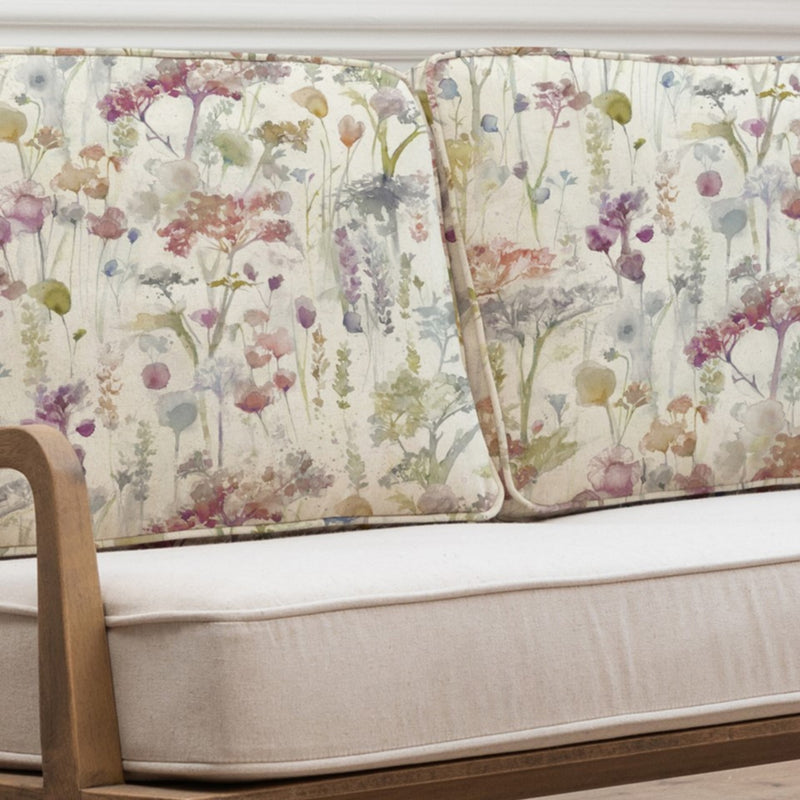 Floral Pink Furniture - Ilinizas Idris 2 Seater Chair Cover Poppy Voyage Maison