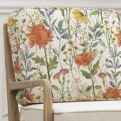 Floral Beige Furniture - Delamere Idris Chair Cover Linen Voyage Maison
