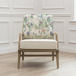 Floral Green Furniture - Cirsium Printed Idris Chair Damson Voyage Maison