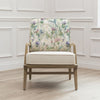 Floral Green Furniture - Cirsium Printed Idris Chair Damson Voyage Maison