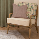 Floral Green Furniture - Cirsium Printed Idris Chair Damson Voyage Maison