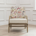 Floral Pink Furniture - Ilinzas Printed Idris Chair Poppy Voyage Maison