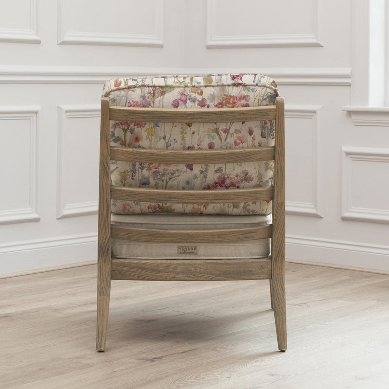 Floral Pink Furniture - Ilinzas Printed Idris Chair Poppy Voyage Maison