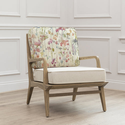 Floral Pink Furniture - Ilinzas Printed Idris Chair Poppy Voyage Maison