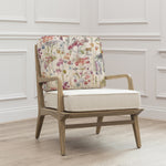 Floral Pink Furniture - Ilinzas Printed Idris Chair Poppy Voyage Maison