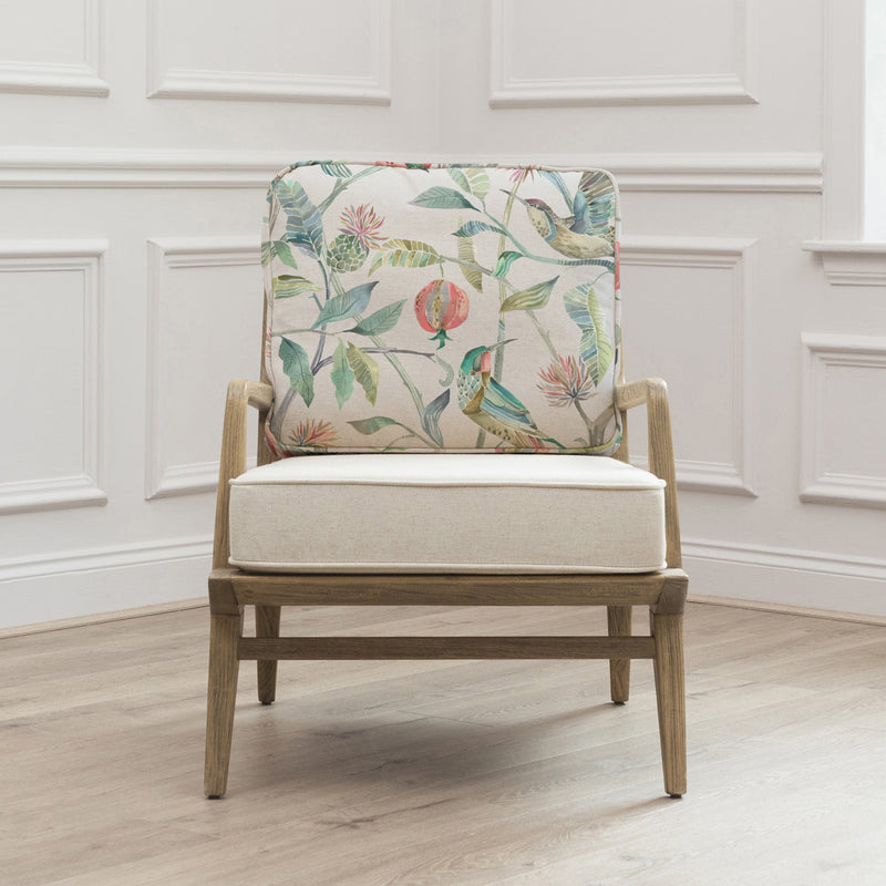 Animal Blue Furniture - Colyford Printed Idris Chair Pomegranate Voyage Maison