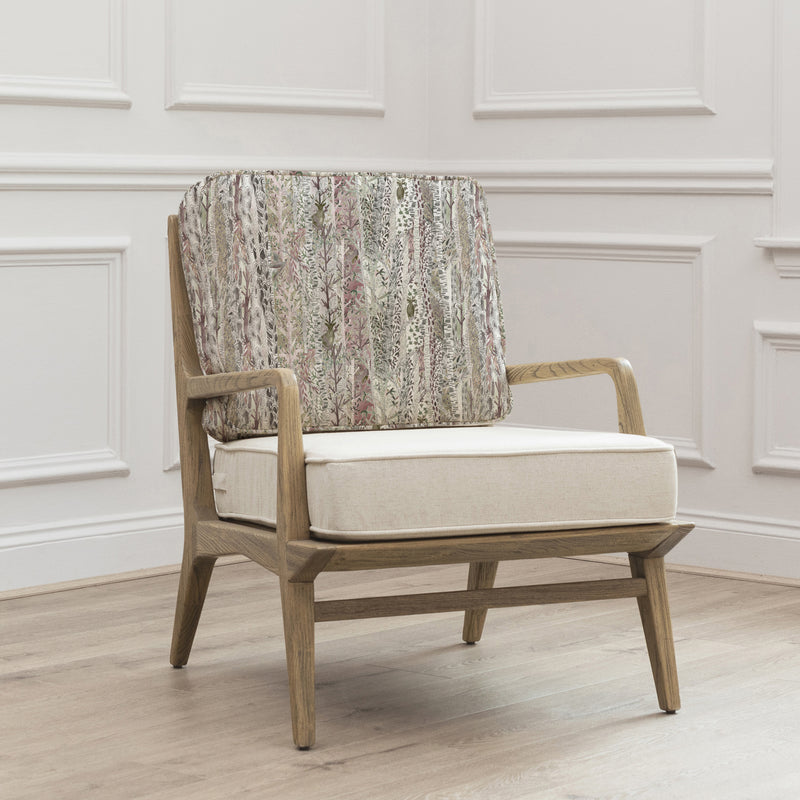 Woodland Beige Furniture - Whimsical Tale Printed Idris Chair Willow Voyage Maison