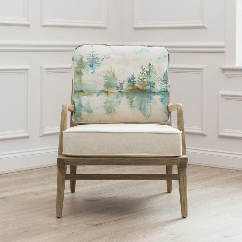 Woodland Green Furniture - Wilderness Printed Idris Chair Topaz Voyage Maison