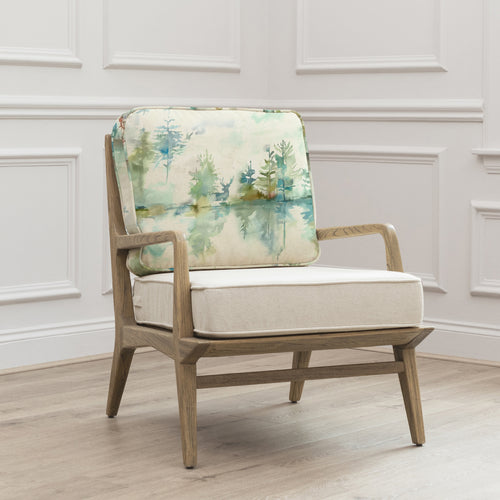 Woodland Green Furniture - Wilderness Printed Idris Chair Topaz Voyage Maison