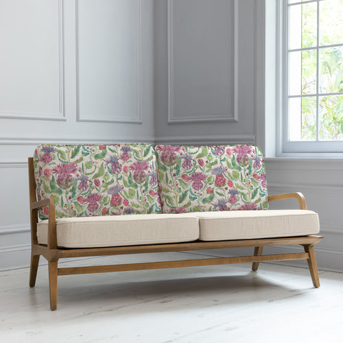 Floral Pink Furniture - Fairytale Bristles Printed Idris 2 Seater Chair Dawn Voyage Maison