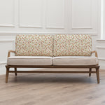 Floral Orange Furniture - Fresia Printed Idris 2-Seater Sofa Linen Voyage Maison