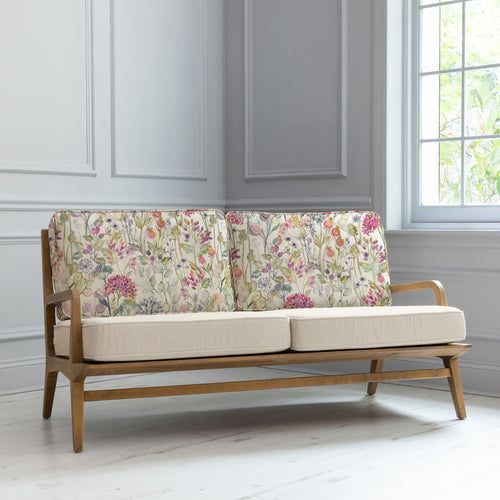 Floral Pink Furniture - Hedgerow Printed Idris 2 Seater Chair Lotus Voyage Maison