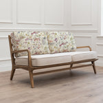 Floral Pink Furniture - Ilinzas Printed Idris 2 Seater Chair Poppy Voyage Maison