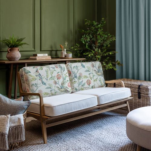 Animal Blue Furniture - Colyford Printed Idris 2-Seater Sofa Pomegranate Voyage Maison