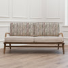 Woodland Beige Furniture - Whimsical Tale Printed Idris 2-Seater Sofa Willow Voyage Maison