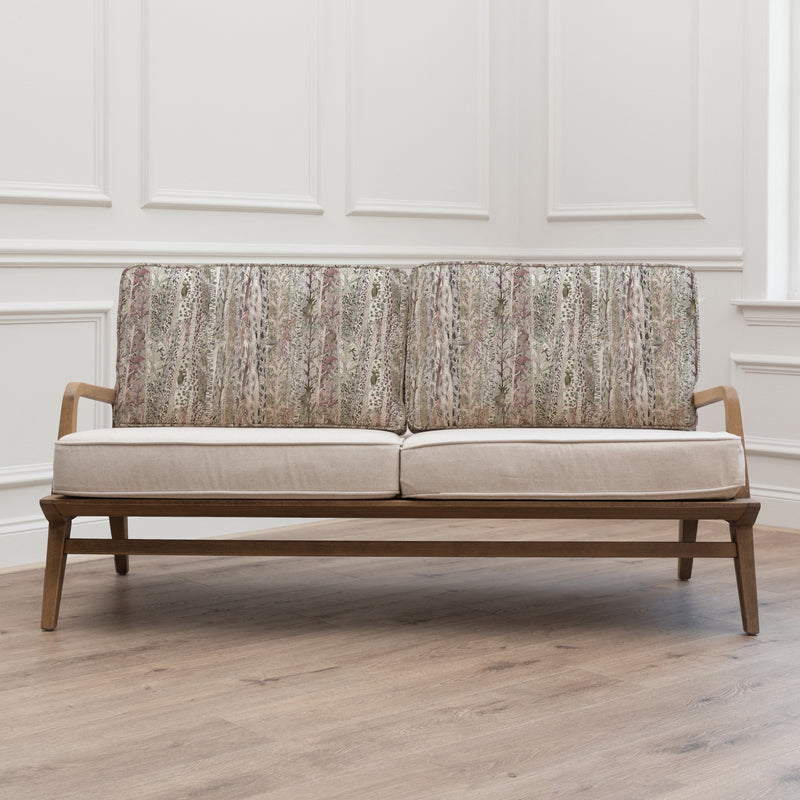 Woodland Beige Furniture - Whimsical Tale Printed Idris 2-Seater Sofa Willow Voyage Maison