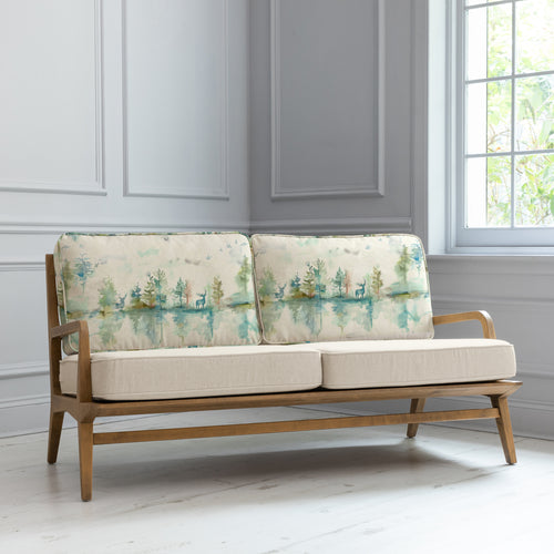 Woodland Green Furniture - Wilderness Printed Idris 2 Seater Chair Topaz Voyage Maison