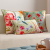 Animal Multi Cushions - Nectar Garden Blossom Piped Velvet Cushion Cover Multicolour Wylder