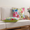 Floral Beige Cushions - Nectar Garden Petunia Floral Piped Cushion Cover Cream Wylder