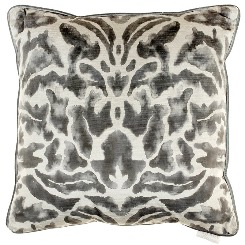 Voyage Maison Nikko Printed Cushion Cover in Charcoal