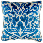 Voyage Maison Nikko Printed Cushion Cover in Cobalt