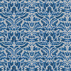 Voyage Maison Nikko Printed Velvet Fabric in Cobalt