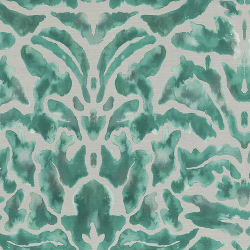 Voyage Maison Nikko Printed Velvet Fabric in Emerald