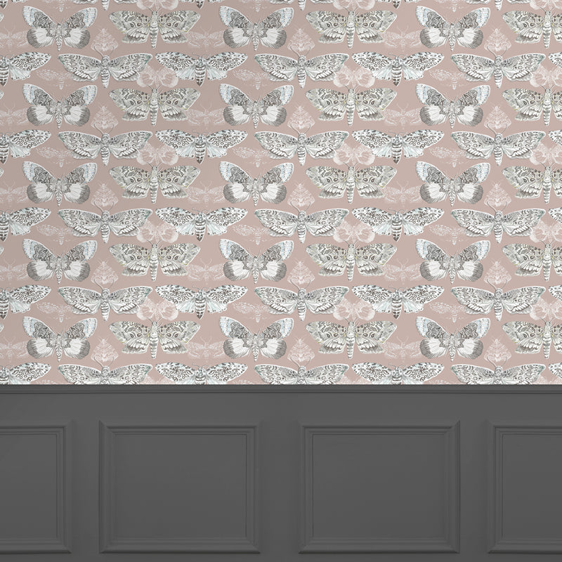 Voyage Maison Nocturnal 1.4m Wide Width Wallpaper in Taupe