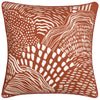 HÖEM Nola Abstract Piped Polyester Filled Cushion in Chestnut