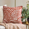 HÖEM Nola Abstract Piped Cushion Cover in Chestnut