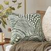 HÖEM Nola Abstract Piped Cushion Cover in Olive