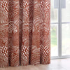 HÖEM Nola Abstract Eyelet Curtains in Chestnut