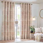 HÖEM Nola Abstract Eyelet Curtains in Oat