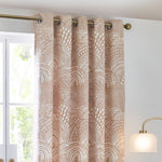 HÖEM Nola Abstract Eyelet Curtains in Oat