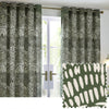 HÖEM Nola Abstract Eyelet Curtains in Olive