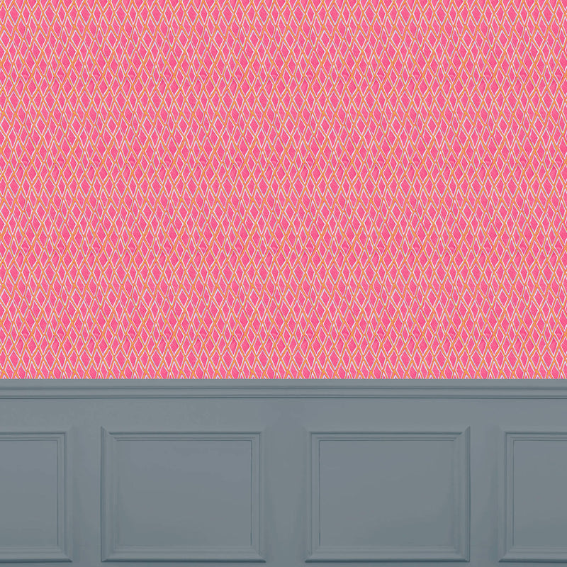 Voyage Maison Nuri 1.4m Wide Width Wallpaper in Raspberry