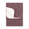 furn. Nurrel Sherpa Throw in Berry